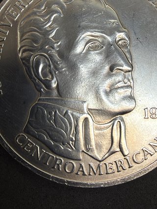 Moneda Plata Panamá 20 Balboas 1971
