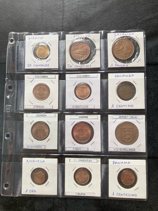 Colección 43 Monedas Bronce/Plata