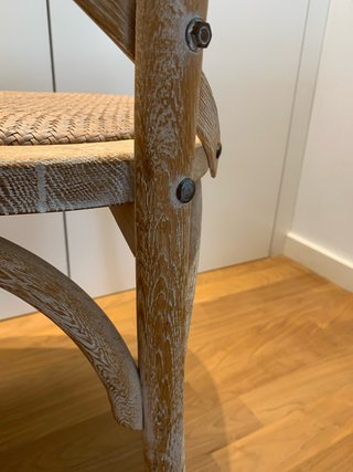 Silla estilo Thonet madera y ratán