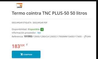 Termo Cointra TNC PLUS-50 50L