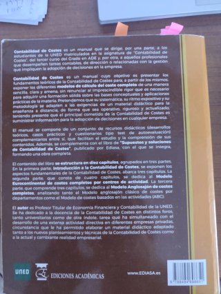 Contabilidad de costes UNED , teórico.