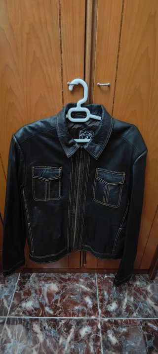 Chaqurta de cuero/piel auténtica Buffalo Leather