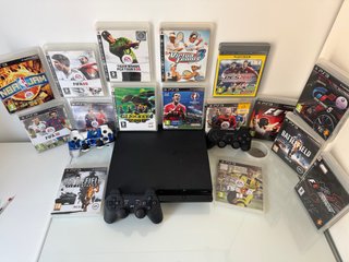 PS3 Slim 320GB + 3 Mandos + 16 Juegos