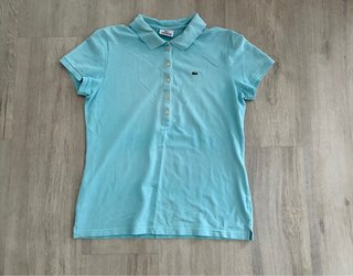 Polo Lacoste Mujer Talla M Azul