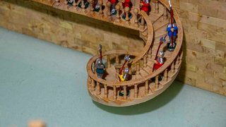 Escalera y cornisas para Exin Castillos, maquetas