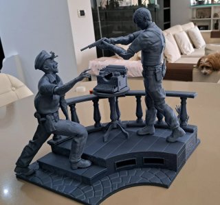 Diorama Resident Evil Leon Kennedy