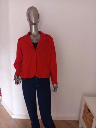 Chaquetas Vintage Mujer Azul y Rojo