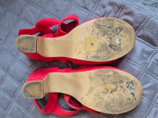 Sandalias Rojas Tacón