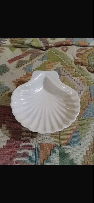 Coppia conchiglie ceramica vintage portagioie