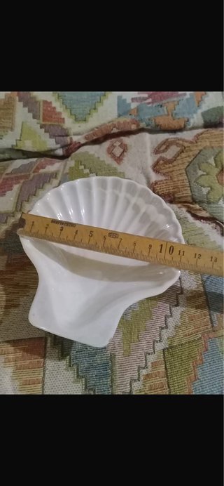 Coppia conchiglie ceramica vintage portagioie