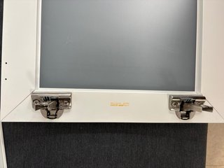 Puerta Glassvik Ikea Blanco vidrio 60x38 visagra