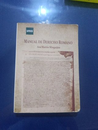 Manual de Derecho Romano Uned , edit 2022