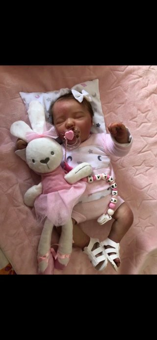 Muñeca Reborn Pelo Injertado Real