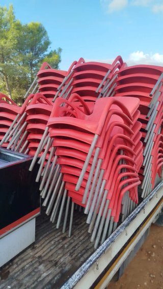 Sillas de terraza apilables