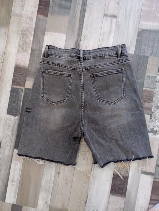 Bermudas vaqueras grises Miss Fancy