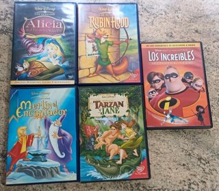 Lote 4 Películas Disney DVD (Español)