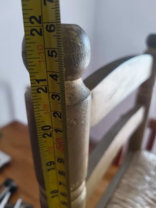 Silla infantil madera dorada