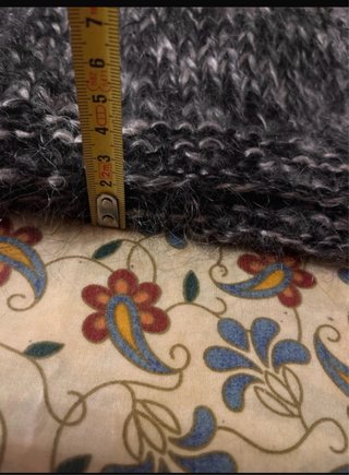 maglione di lana mohair fatto a mano taglia L