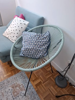 Silla verde menta Acapulco Leroy Merlin