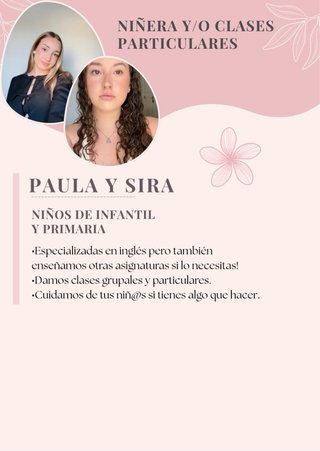 Niñaras y/o profesoras de repaso