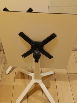 Mesa plegable bar blanca