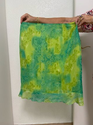 Falda verde L/XL estampada