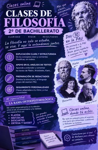 Clases online filosofía2 bachillerato