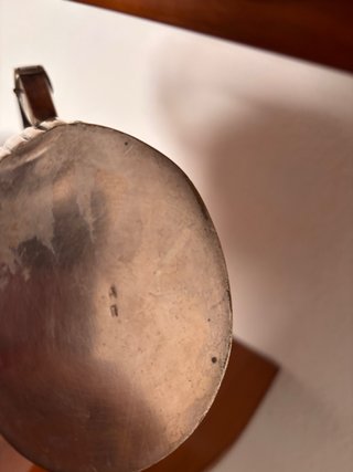Tetera inglesa metal y madera