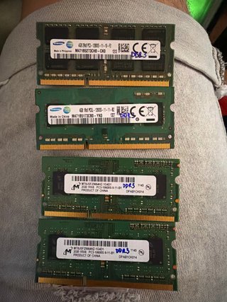 Lote Memorias DDR3