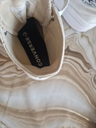 Converse All Star bianche con piattaforma