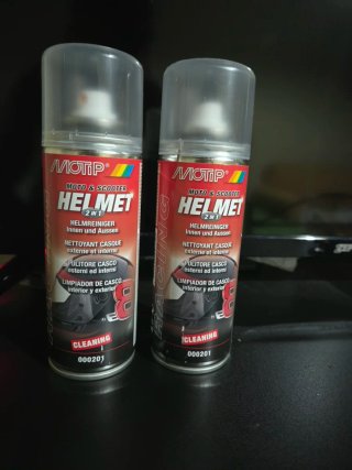 2 spray pulisci e igienizza casco MOTIP