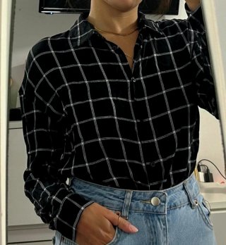 Lotto 2 Camice Donna a Quadri Nice & Chic Taglia S