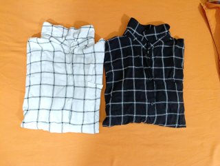 Lotto 2 Camice Donna a Quadri Nice & Chic Taglia S