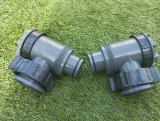 2 Válvulas de Paso para Piscina