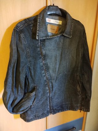 Cazadora vaquera Zara Jeans corte militar Talla M