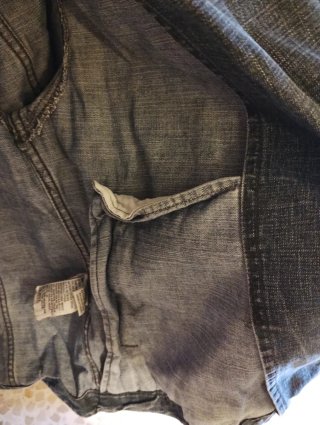 Cazadora vaquera Zara Jeans corte militar Talla M