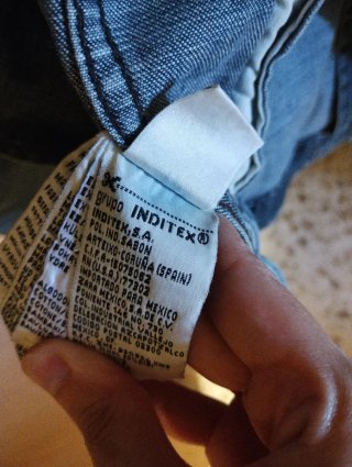 Cazadora vaquera Zara Jeans corte militar Talla M