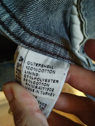 Cazadora vaquera Zara Jeans corte militar Talla M