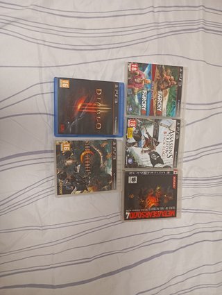 Lote 5 Juegos PS3: Diablo, Far Cry, AC, LBP, MGS