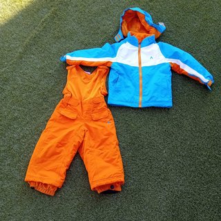 Traje de Nieve Infantil Azul y Naranja