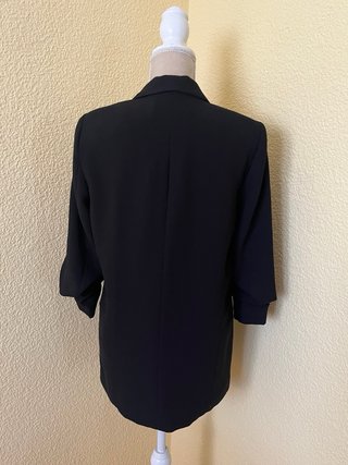 Americana Zara Negra Manga Arrugada