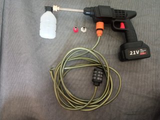 Hidrolimpiadora a Batería 21V Pistola Agua Presión