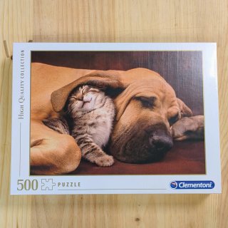 Puzzle Clementoni 500 piezas gato y perro