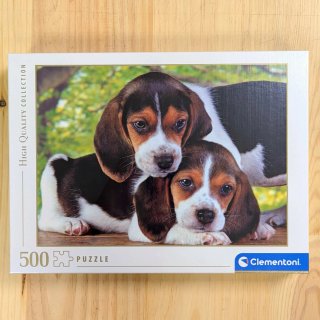 Puzzle 500 piezas cachorros Beagle Clementoni