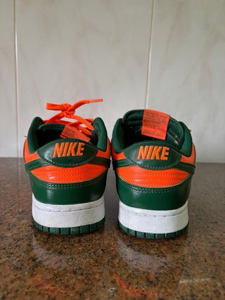 Nike Dunk Miami Hurricanes Verde Naranja