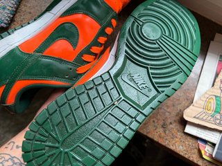 Nike Dunk Miami Hurricanes Verde Naranja
