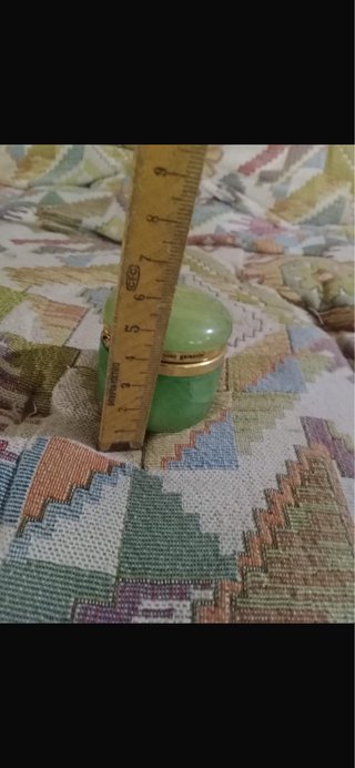Portagioie onice vintage oro verde
