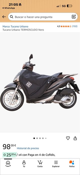 Manta Tucano Urbano Termoscudo Nero Moto