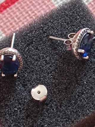 Orecchini in Argento 925 Vintage Blu