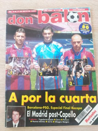 Pack de 5 revistas Don Balón 96-97.